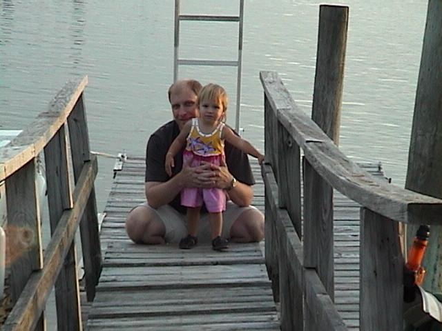 On the dock