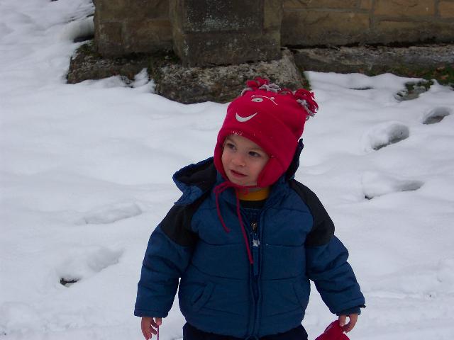 In the snow