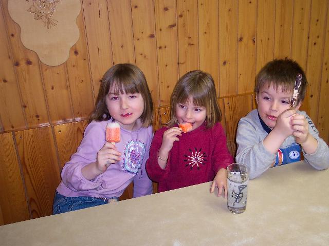 Eating ice cream