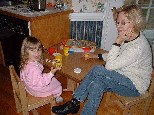 Play doh with Gramma