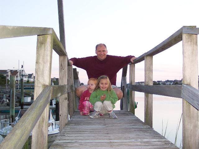 On the dock