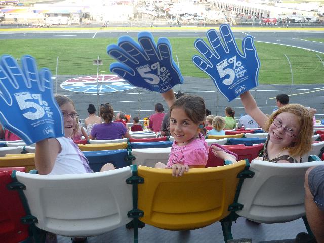 At the car race