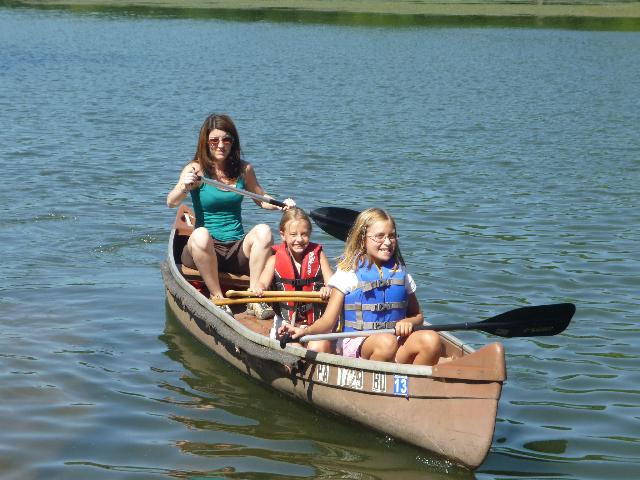 Canoeing with Rachel and Kenzie