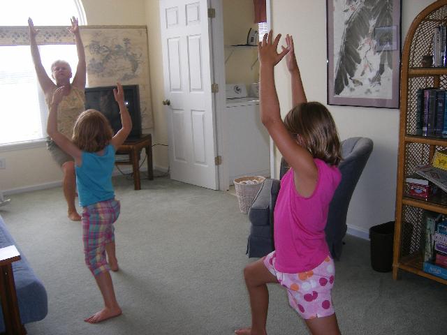 Morning yoga