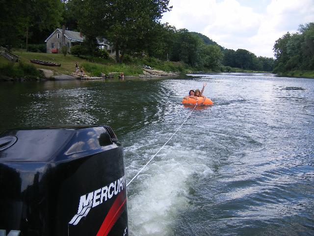 Tubing with Aunt Marianne