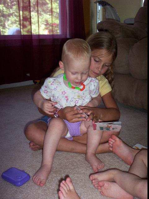 Reading to Elizabeth