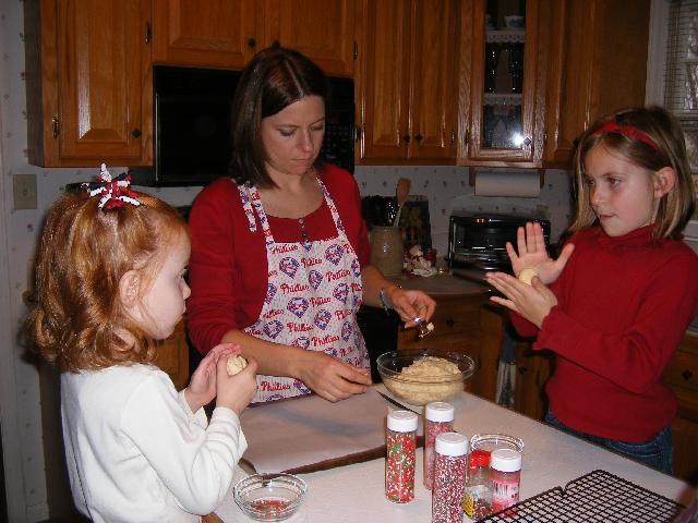 Making cookies