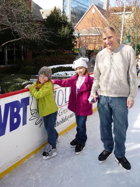 Ice skating