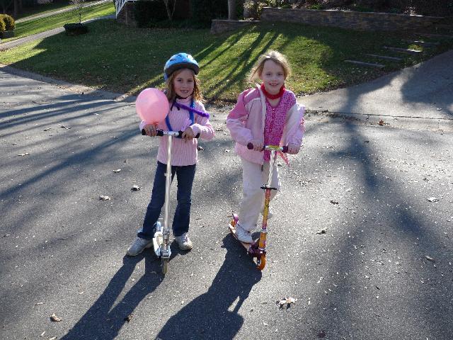Scootering with Kaylie