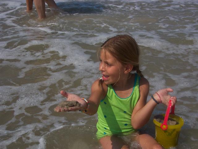 In the water