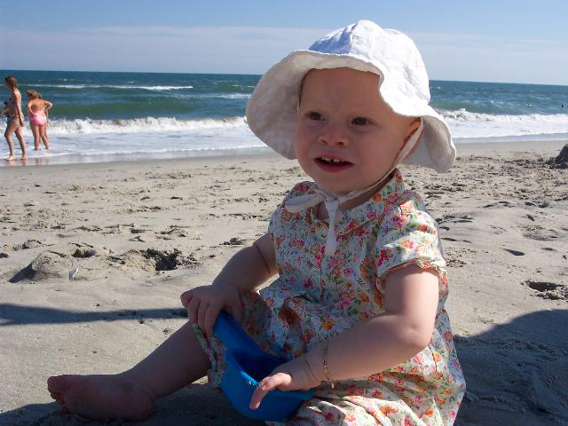 In the sand once