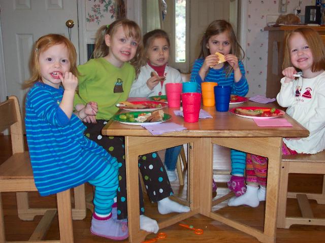 Lunching with friends
