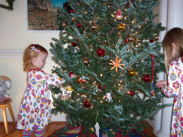 Decorating our tree