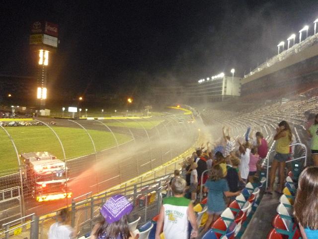 Car race spray down