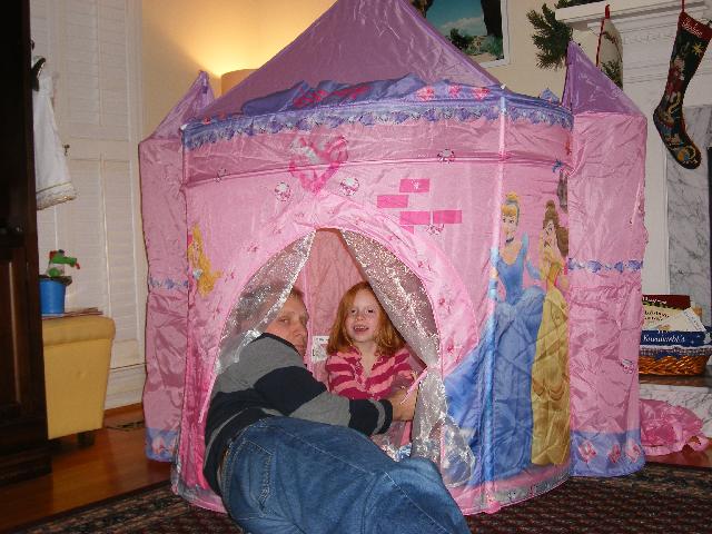 Papi plays princess