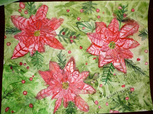 My pointsettias