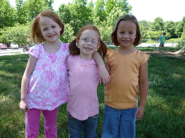 With Hannah and Megan