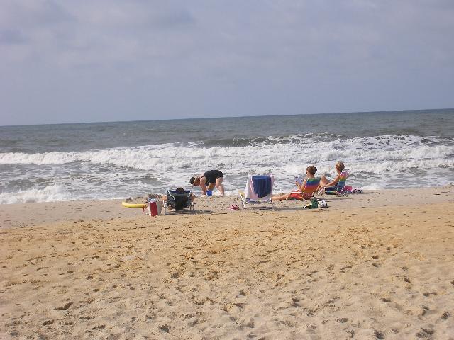 Crowded beach
