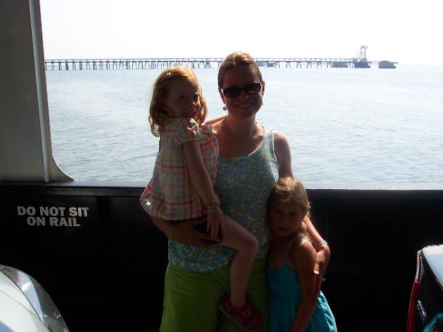 On the ferry