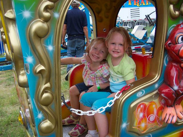 At the fair with Hannah